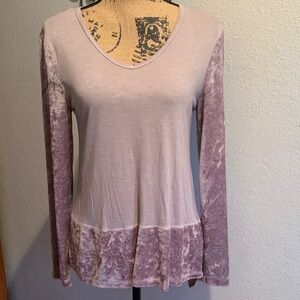 XCVI Mauve and Purple Long Sleeve Women's Top